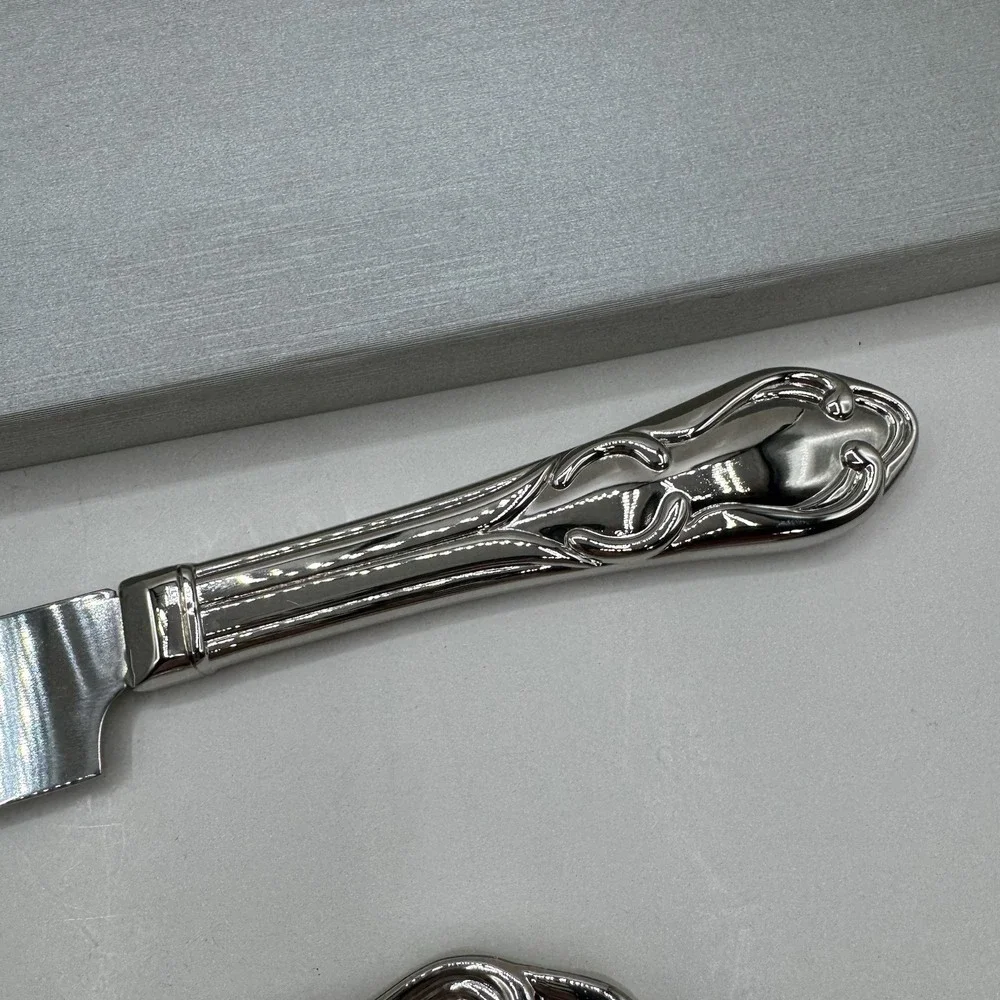 Disney Fairytale Weddings & Honeymoons Cake Knife Server Set Taunton Non-Tarnish